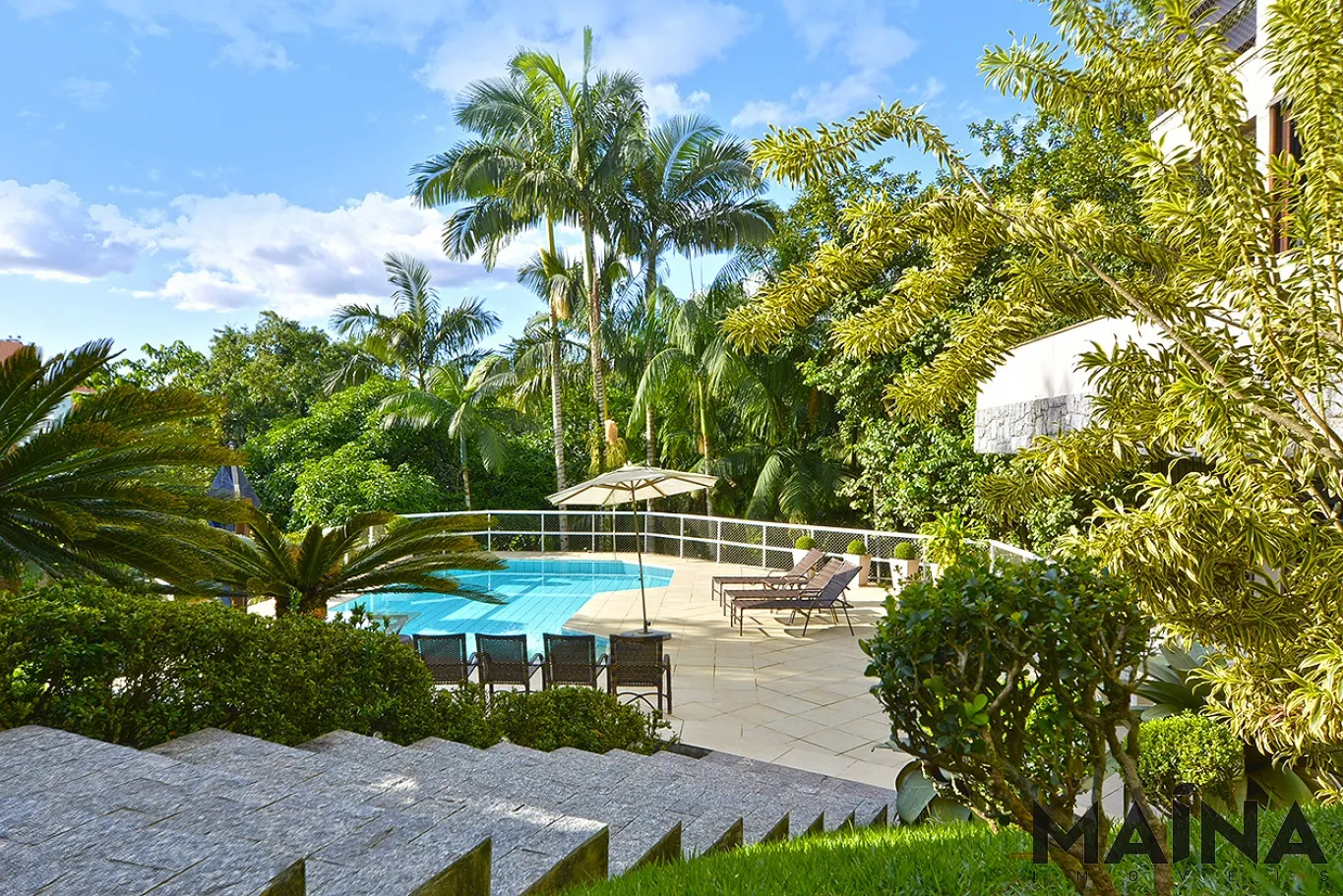 casa, living, lago, piscina, segurança, privacidade, lareira, área de festas, suíte master - foto 1