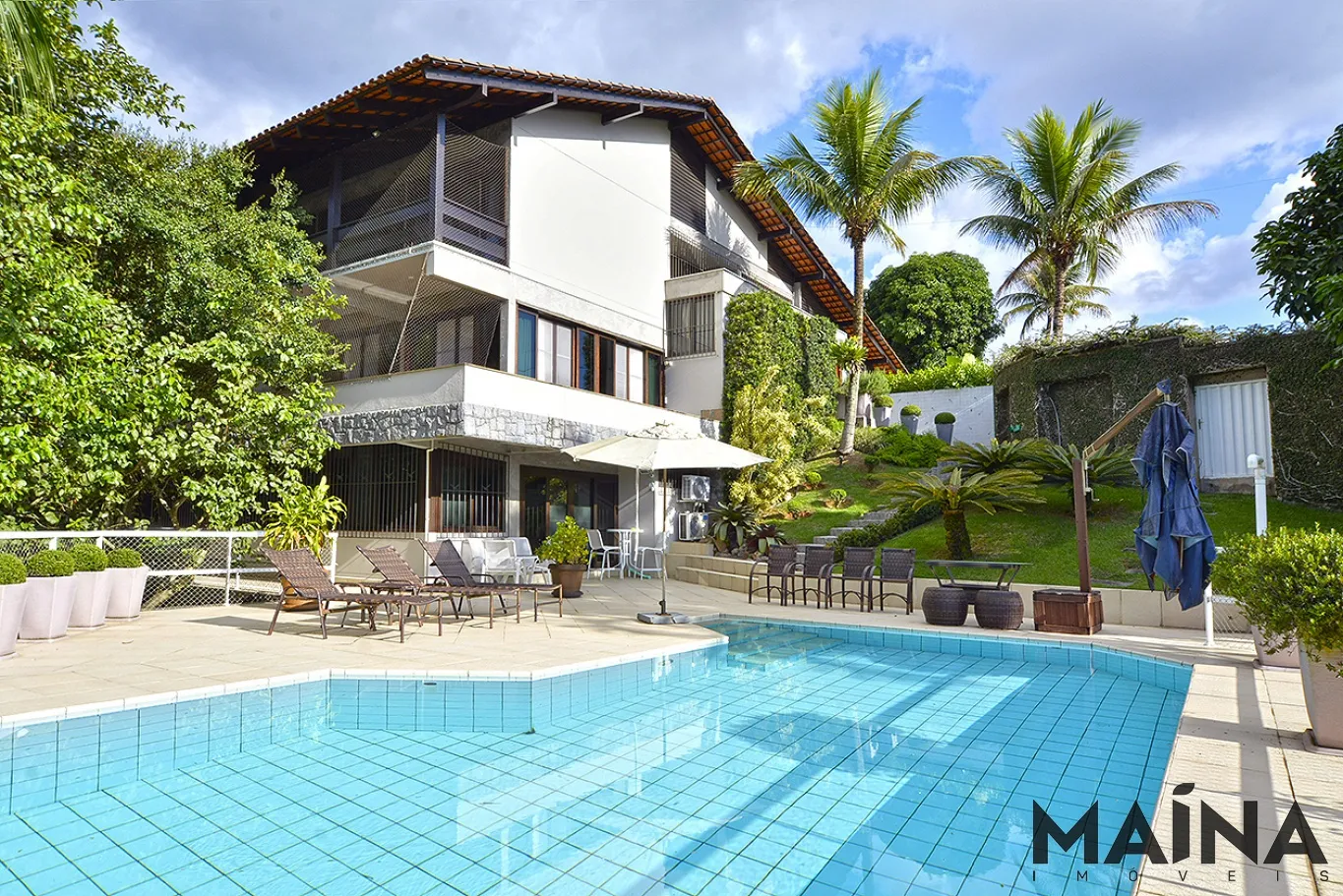 casa, living, lago, piscina, segurança, privacidade, lareira, área de festas, suíte master — foto 2