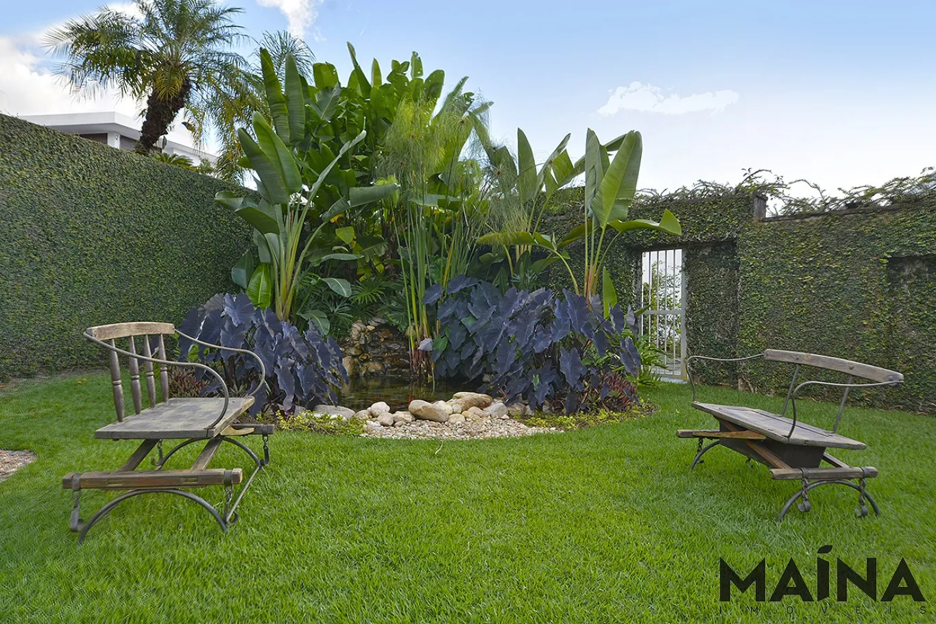 casa, living, lago, piscina, segurança, privacidade, lareira, área de festas, suíte master — foto 6