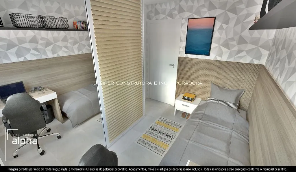 Apartamento C/02 Quartos Sendo 01 Suite+Sacada+Vagas de Garagem No B.Retiro! — foto 7