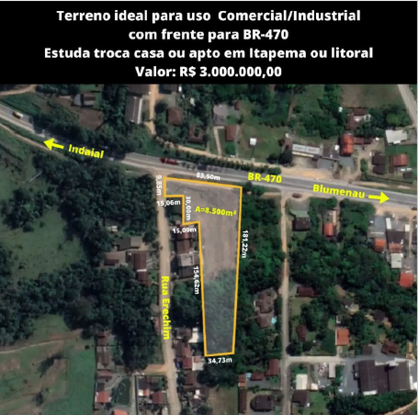 Excelente área de 8.500 m na 470 - foto 1