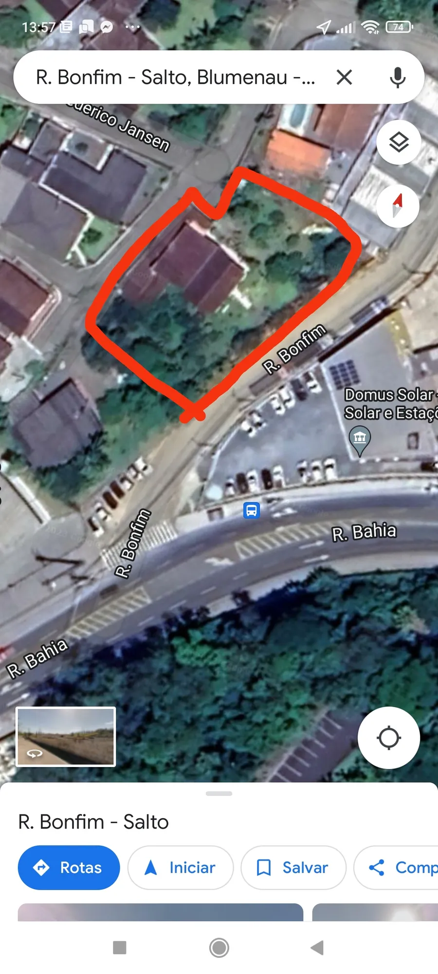 Terreno c/ casa próximo rua Bahia - foto 1