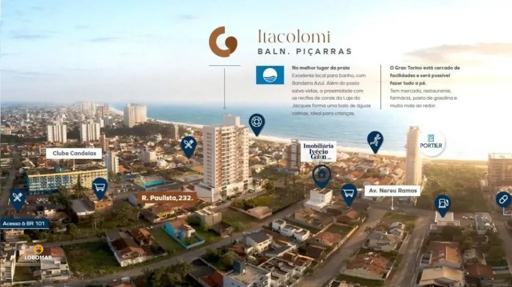 Lançamento apto com 2 dormitórios, à apenas 200m do mar, à venda - Itacolomi - B — foto 3