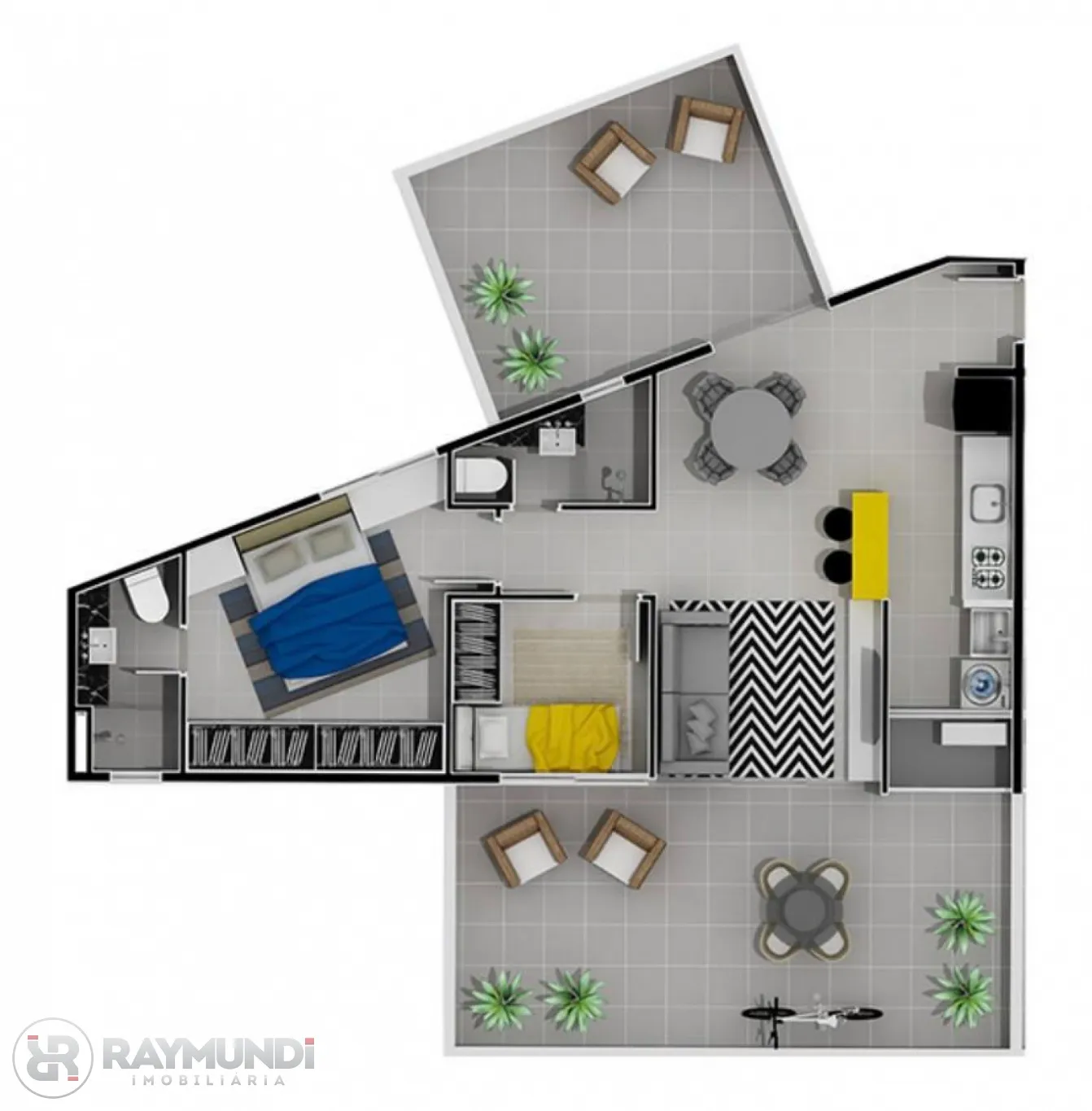 Apartamento MOBILIADO de 02 dormitórios (1 suíte) na Rua São Paulo - oportunidade — foto 7