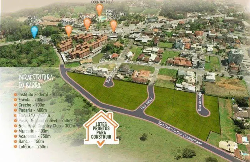 Terreno à venda, 360 m por R$ 315.668,27 - Bela Vista - Gaspar/SC — foto 2