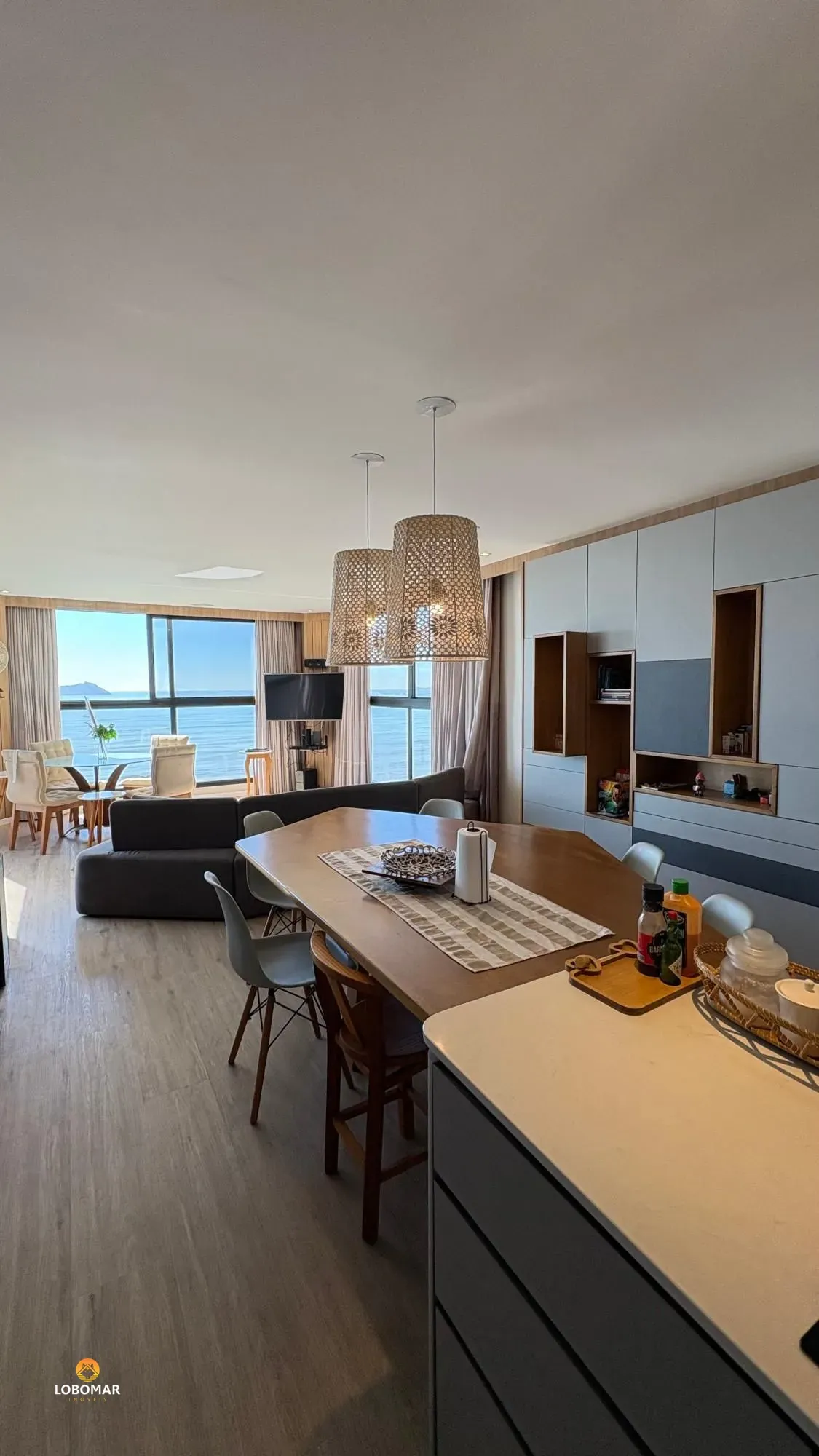 Apartamento frente mar, mobiliado, com 3 dormitórios - Centro - Balneário Piçarr — foto 2