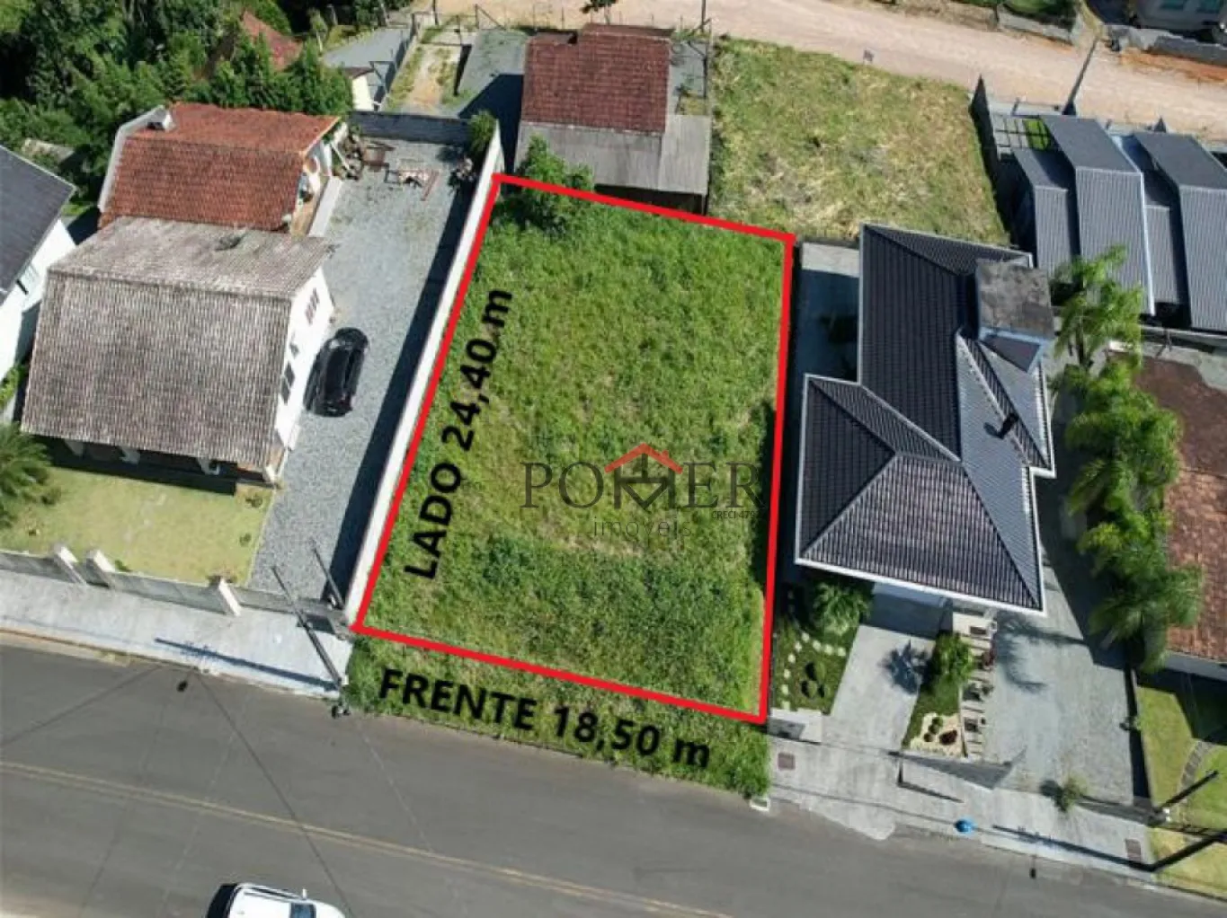Excelente terreno na cidade de Pomerode no Bairro Ribeirão Areia com 450,29m em ótima localização em via pavimentada. - foto 1