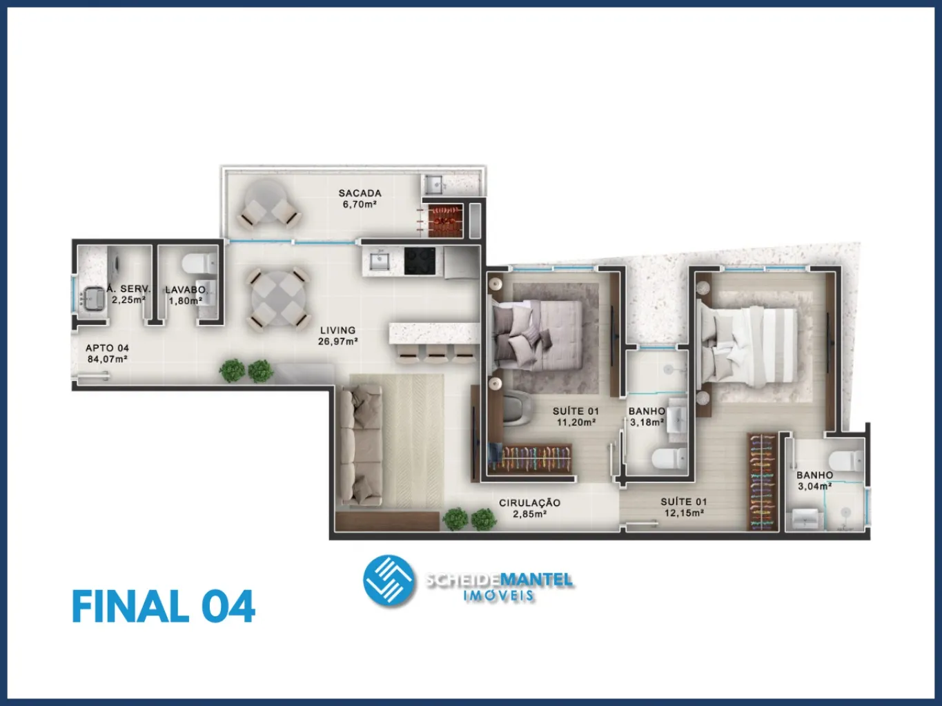 APARTAMENTO NO ITACOLOMI - BALNEÁRIO PIÇARRAS/SC — foto 5