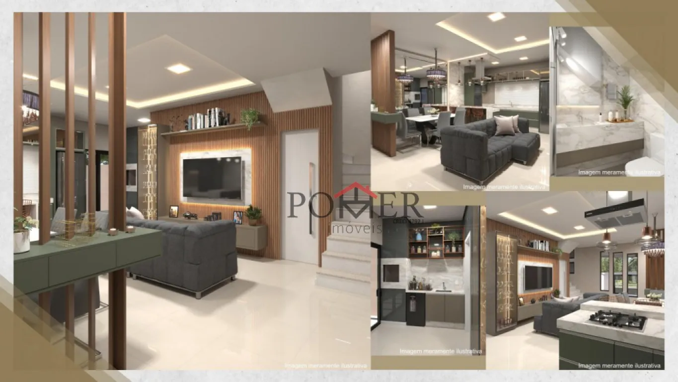 LINDOS, ELEGANTES e MODERNOS SOBRADOS com 3 suítes no Bairro Ribeirão Areia em local privilegiado com 147.34m de área privativa. RESIDENCIAL NAPLES. — foto 5