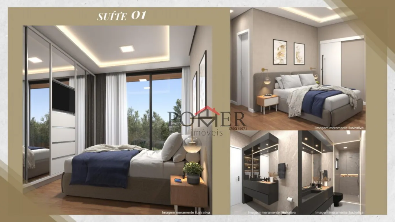 LINDOS, ELEGANTES e MODERNOS SOBRADOS com 3 suítes no Bairro Ribeirão Areia em local privilegiado com 147.34m de área privativa. RESIDENCIAL NAPLES. — foto 6