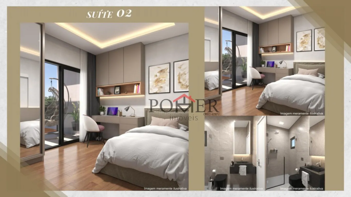 LINDOS, ELEGANTES e MODERNOS SOBRADOS com 3 suítes no Bairro Ribeirão Areia em local privilegiado com 147.34m de área privativa. RESIDENCIAL NAPLES. — foto 7