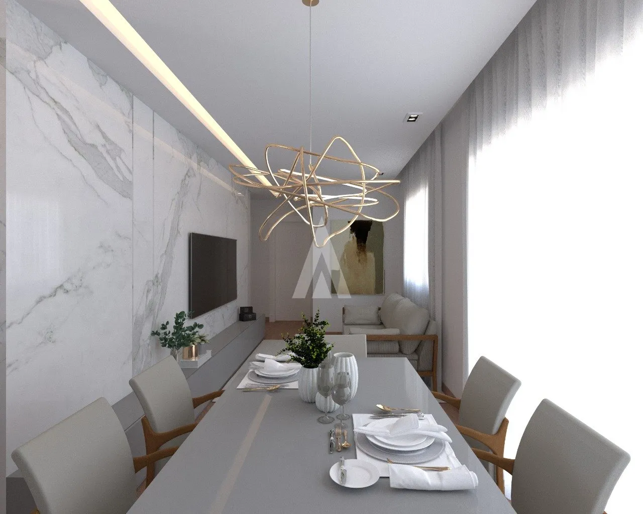 Apartamento com 1 suíte(s) mais 2 quarto(s) à venda no bairro SAGUACU em JOINVILLE, por R$ 724.000.00. — foto 3