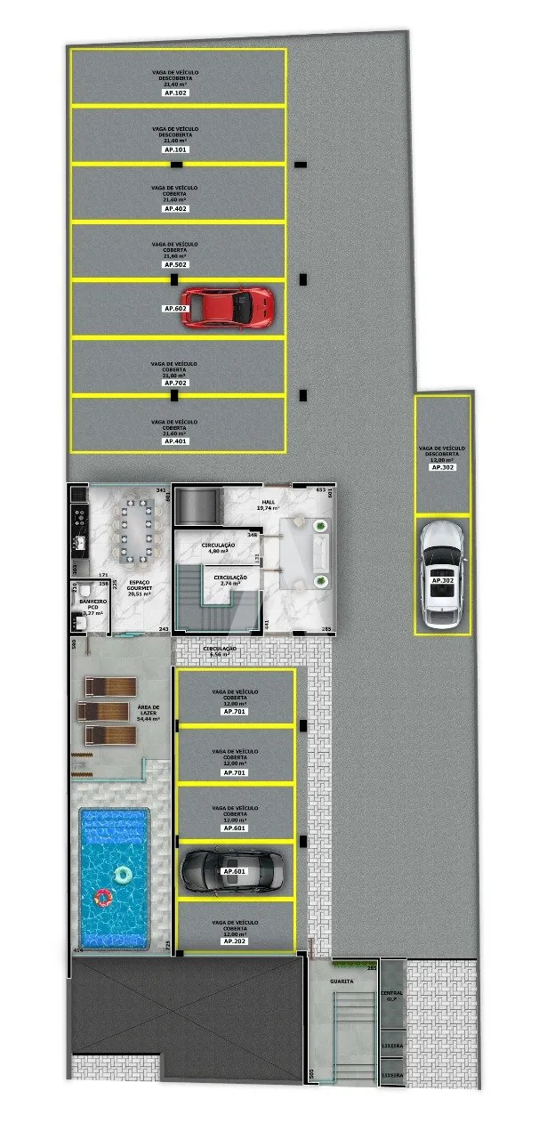 Apartamento com 1 suíte(s) mais 2 quarto(s) à venda no bairro SAGUACU em JOINVILLE, por R$ 724.000.00. — foto 6