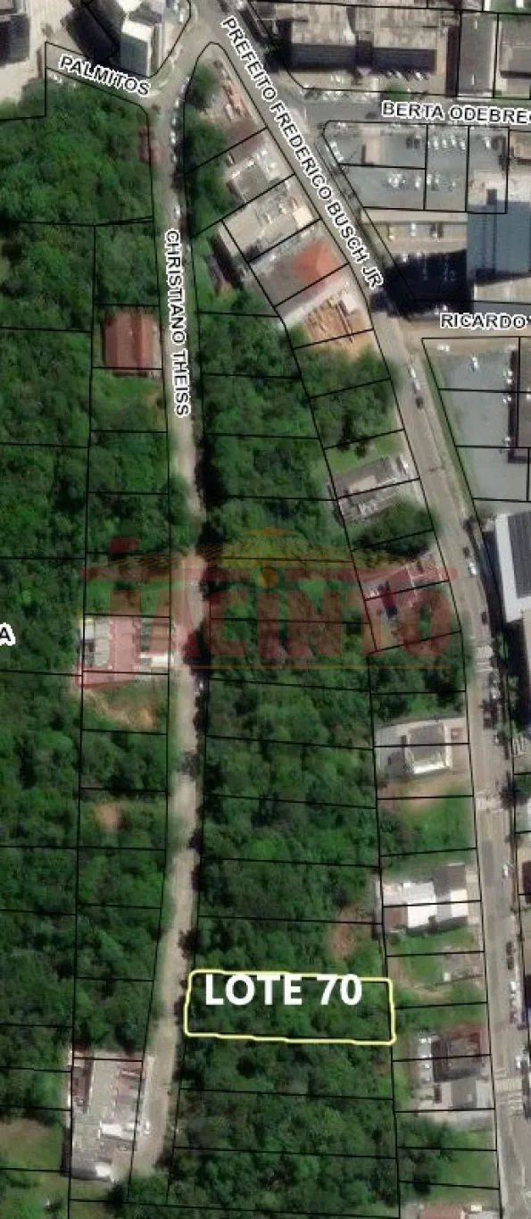 Terreno com 1.387,20 m, com 20 metros de frente, na divisa entre o Bairro Garcia e o Centro de Blumenau, na Rua Christiano Theiss, próximo ao Angeloni da Fonte, Hospital Santa Catarina e Bistek, livre de enchente. — foto 3