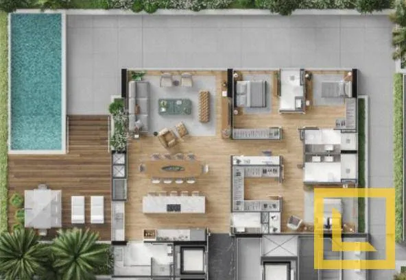 Apartamento Garden com 3 Suítes e 339m à venda no Centro de Blumenau/SC — foto 5