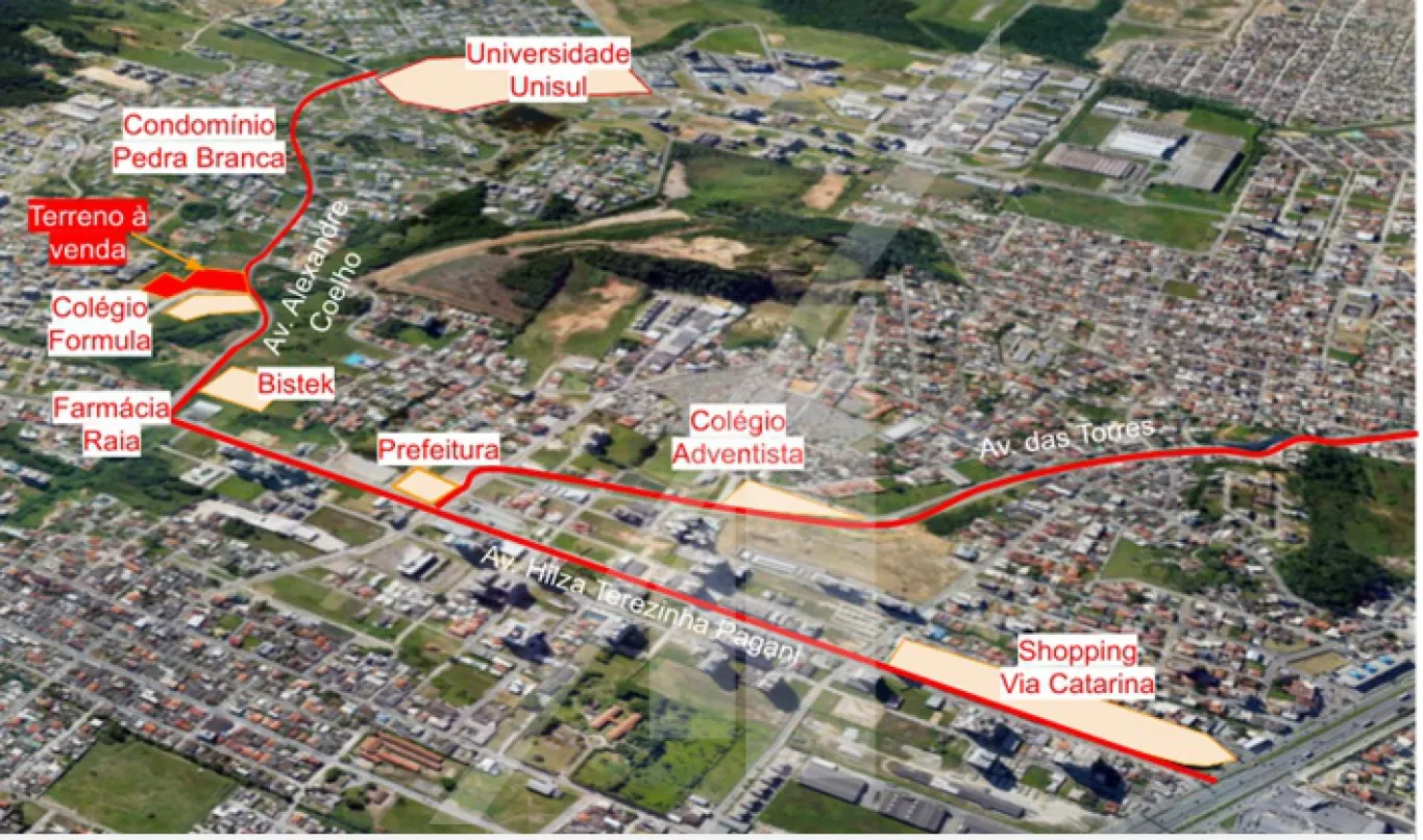 - ABELARDO IMÓVEIS - Oferta Exclusiva! Terreno disponível para venda no próspero bairro do Pagani, na cidade de Palhoça, SC. Com uma área de 5.767,03 m, este terreno plano e pronto para construir é a escolha ideal para investidores e empreendedores. — foto 2