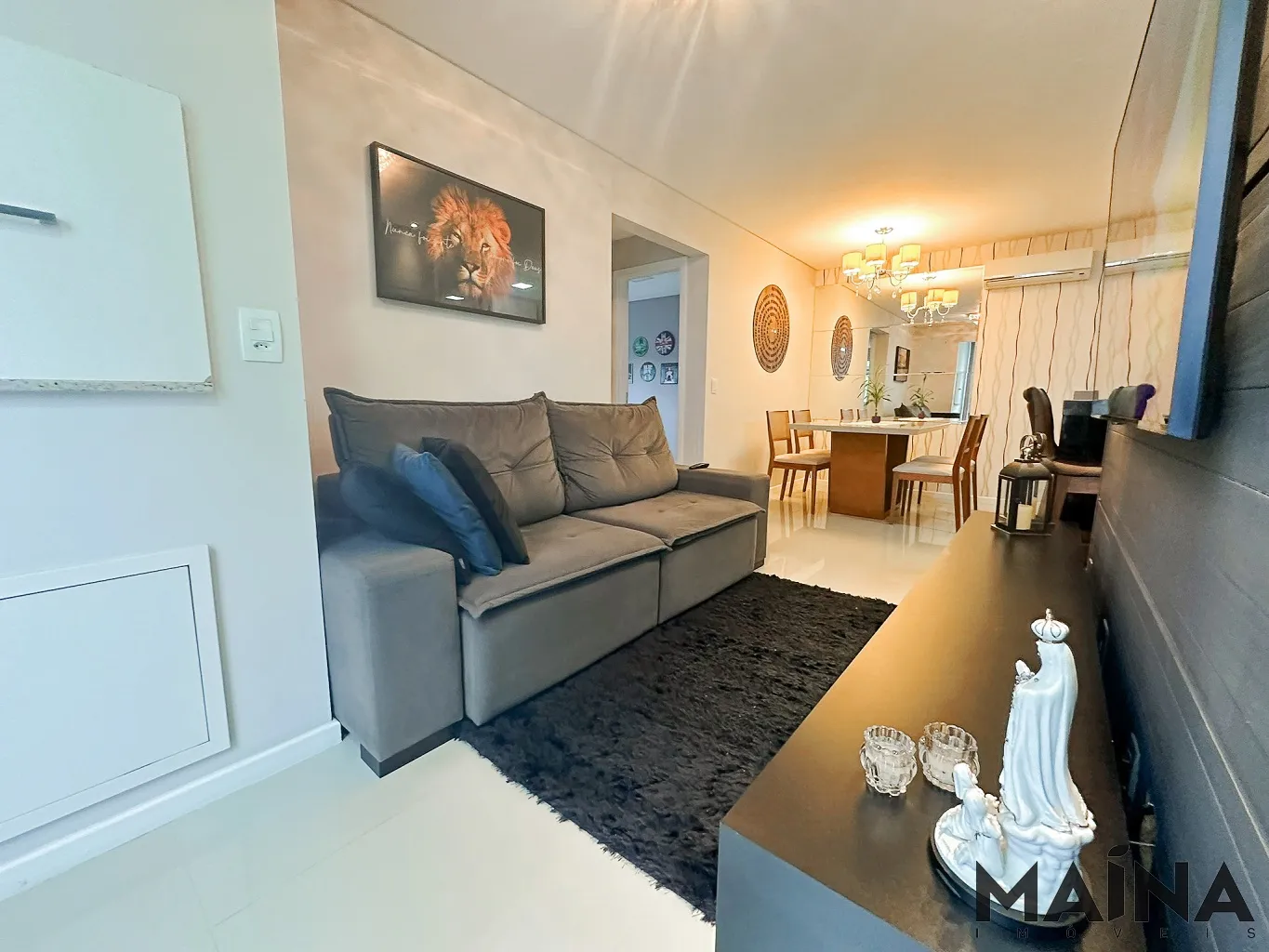 Excelente apartamento mobiliado com 61m na Itoupava Seca, 2 dormitórios sendo 1 suíte por R$630.000 - Blumenau/SC - foto 1