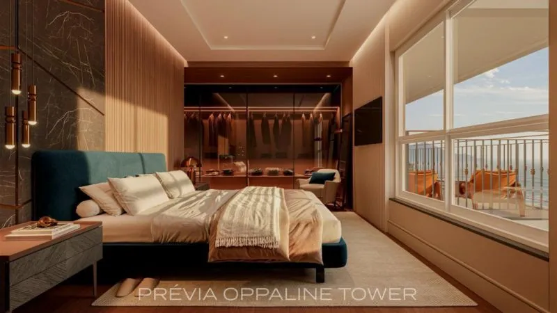 Apartamentos no Res. Oppaline Tower, opções com 3 suíte a 4 dormitórios sendo 2 suíte - Frente mar em Navegantes SC (Cód. 18333) — foto 5