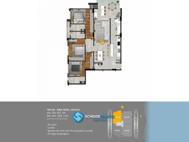 APARTAMENTO NO CENTRO - NAVEGANTES/SC — foto 3