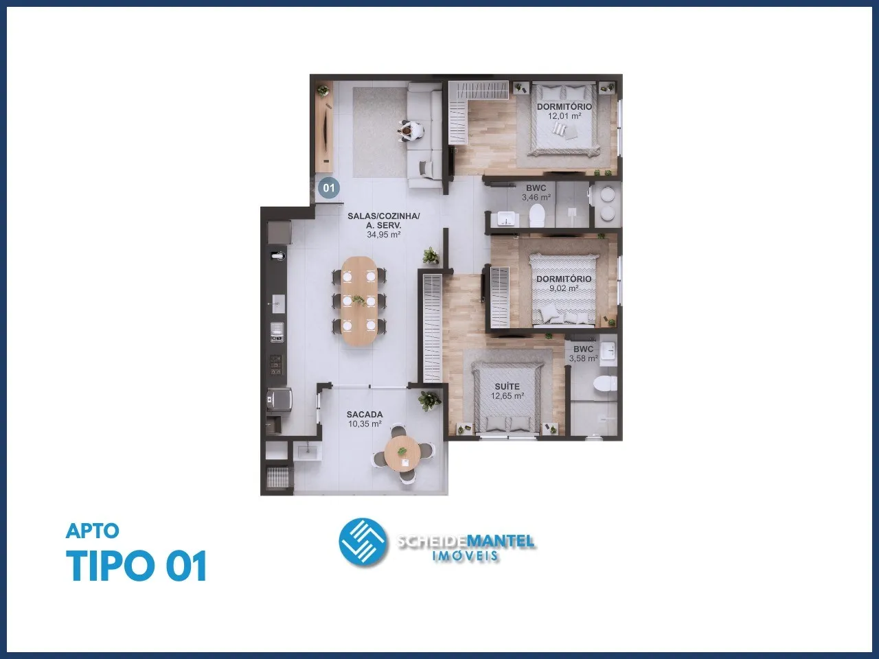 APARTAMENTO NO CENTRO - NAVEGANTES/SC — foto 7