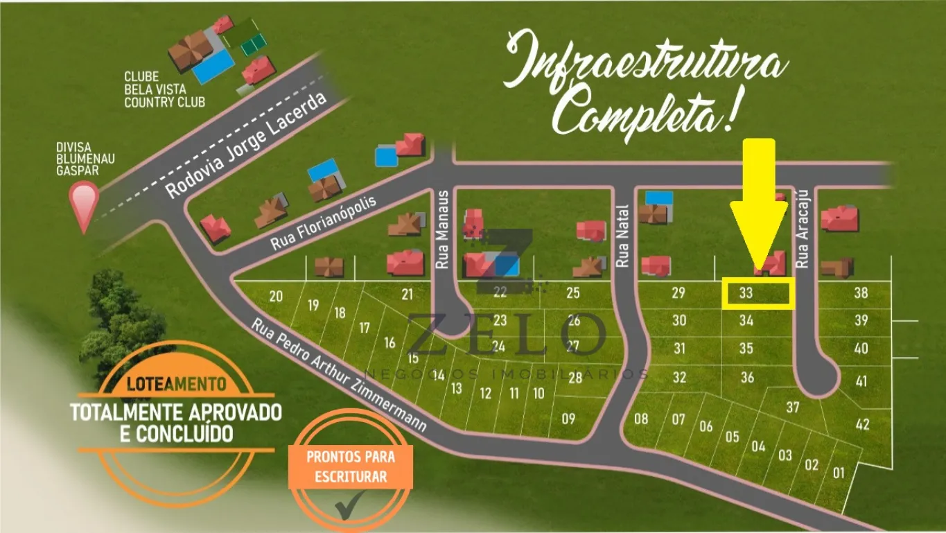 Terreno no Loteamento Residencial São Francisco II - Divisa entre Gaspar e Blumenau - foto 1