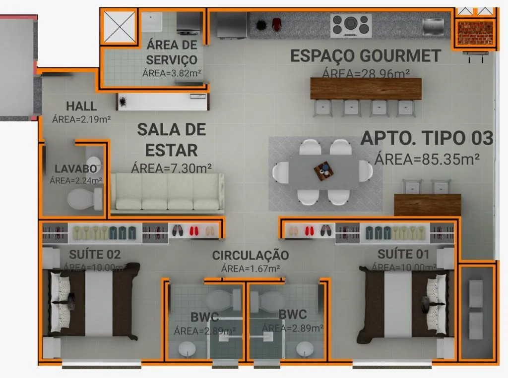 VENDO BELO APARTAMENTO NO LITORAL — foto 4