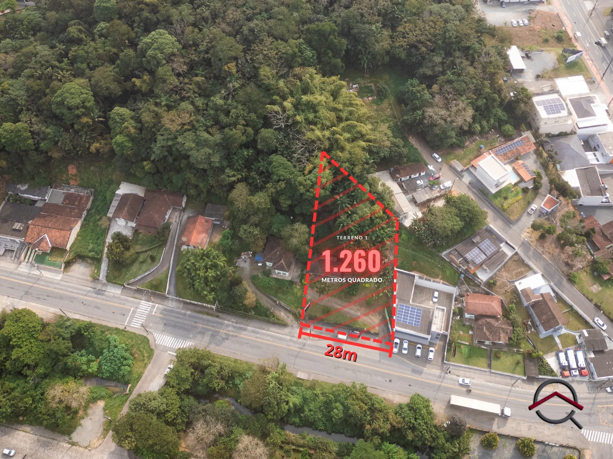 Terreno 1260 m² e 28 metros de frente Rua Benjamin Constant - Bairro Escola Agrícola - foto 1