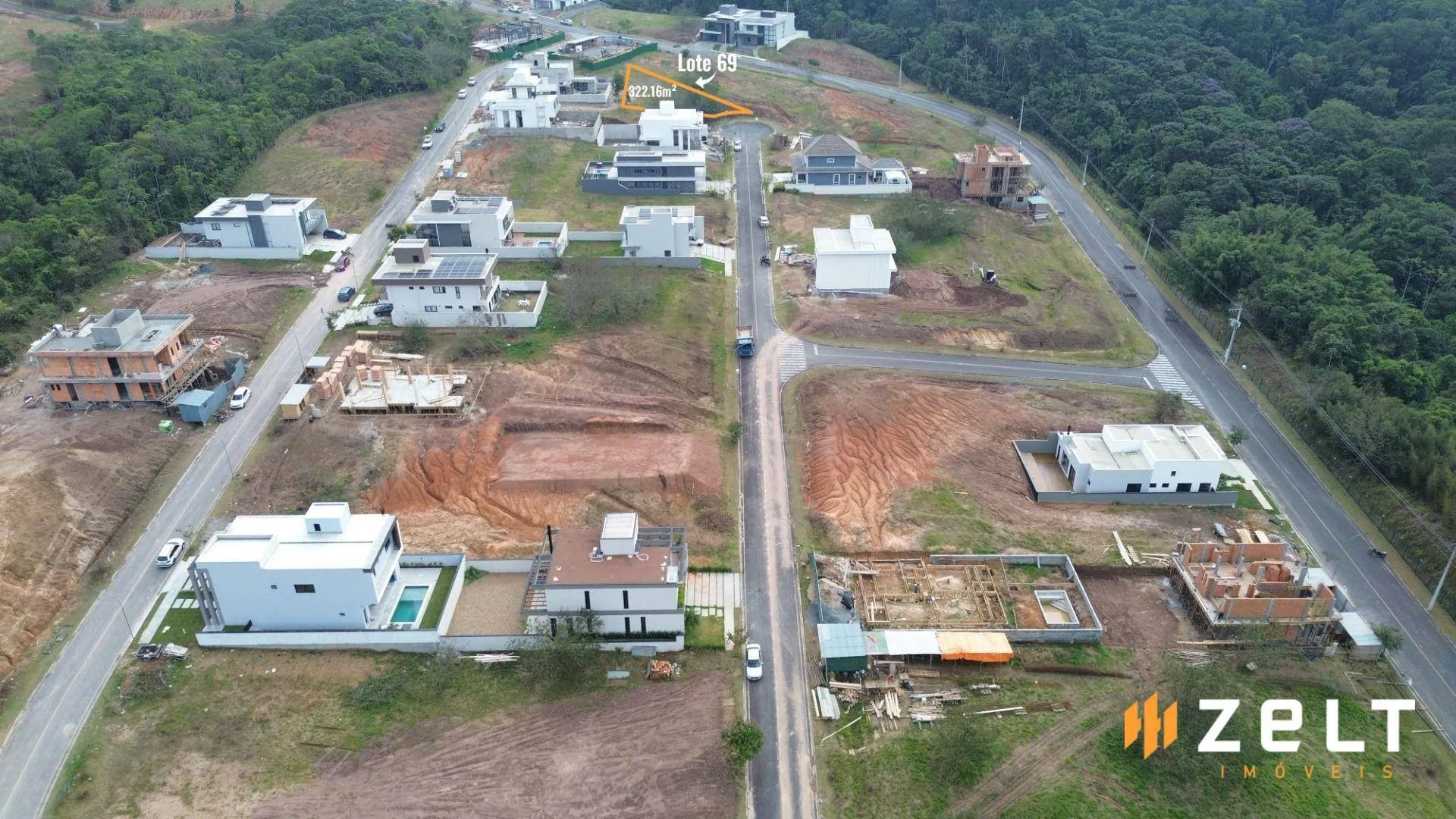 Lote à Venda em Condomínio Fechado com 322m no bairro Ponta Aguda em Blumenau — foto 2