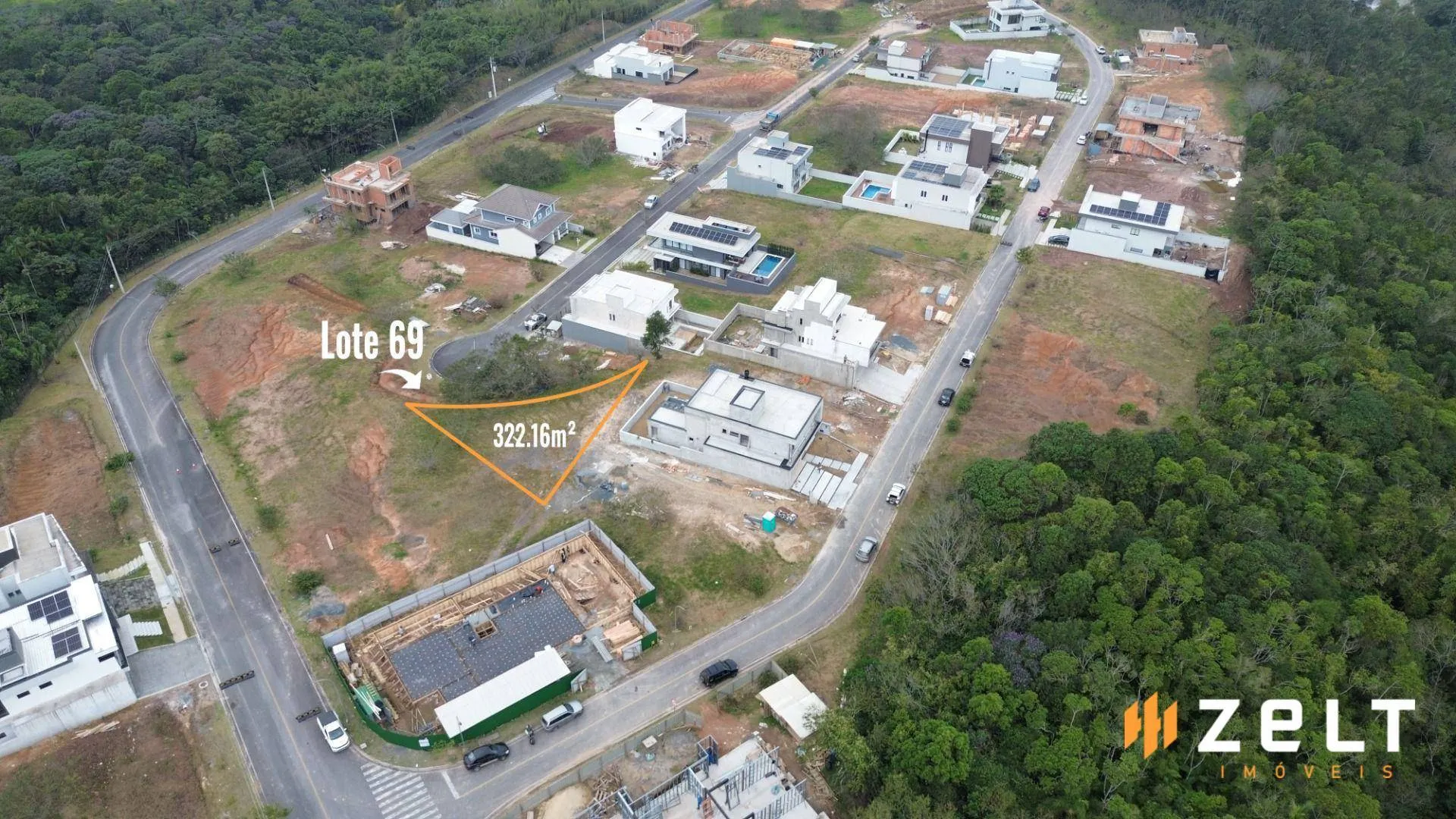 Lote à Venda em Condomínio Fechado com 322m no bairro Ponta Aguda em Blumenau — foto 3