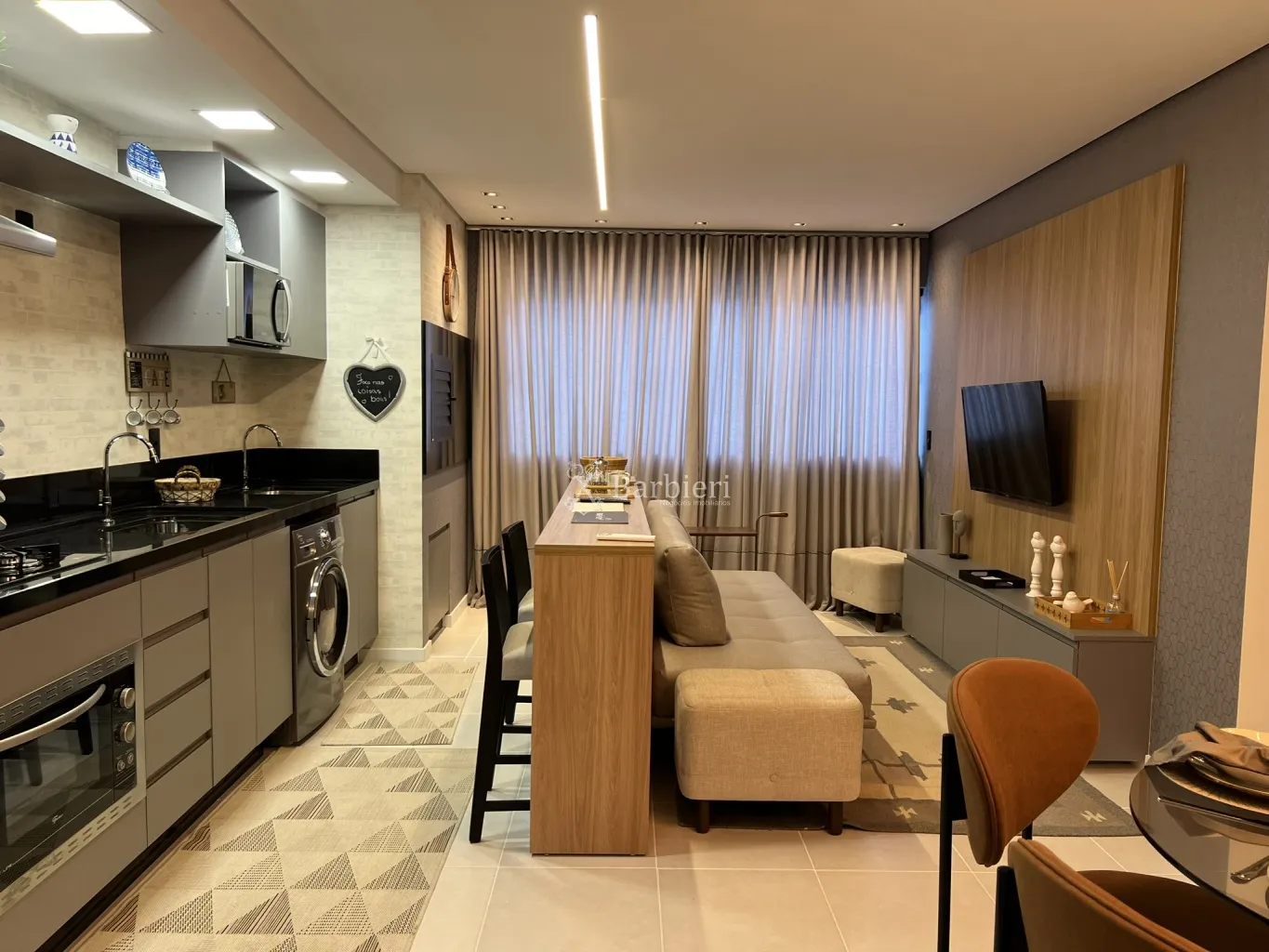 Apartamento na planta com 2 quartos com área privativa de 51,84 m no bairro Água Verde em Blumenau/SC — foto 2