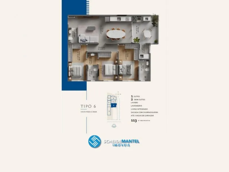 APARTAMENTO NO GRAVATÁ - NAVEGANTES/SC — foto 4
