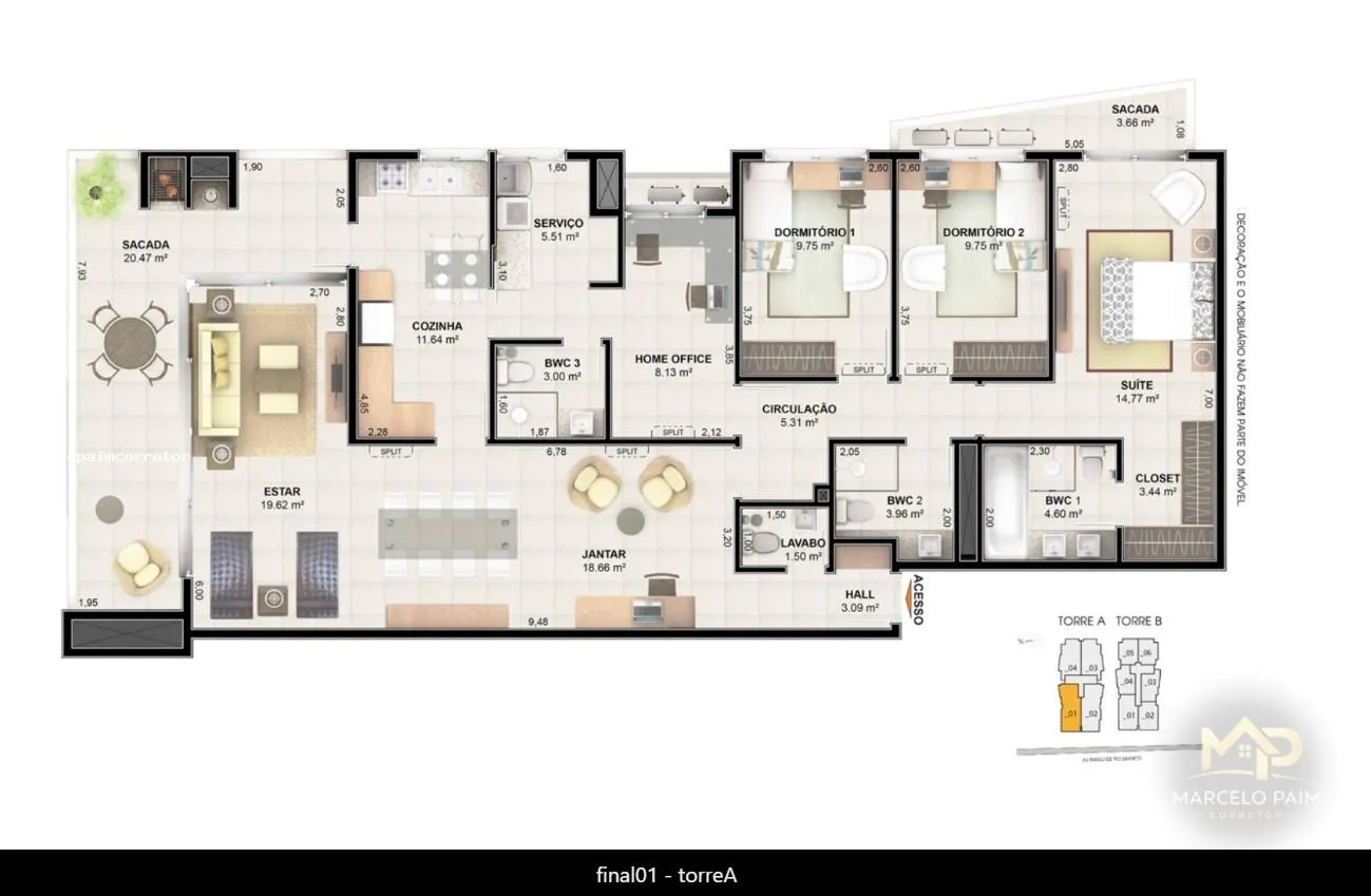 Apartamento para Venda em Palhoça, Centro, 2 dormitórios, 1 suíte, 2 banheiros, 1 vaga - foto 1