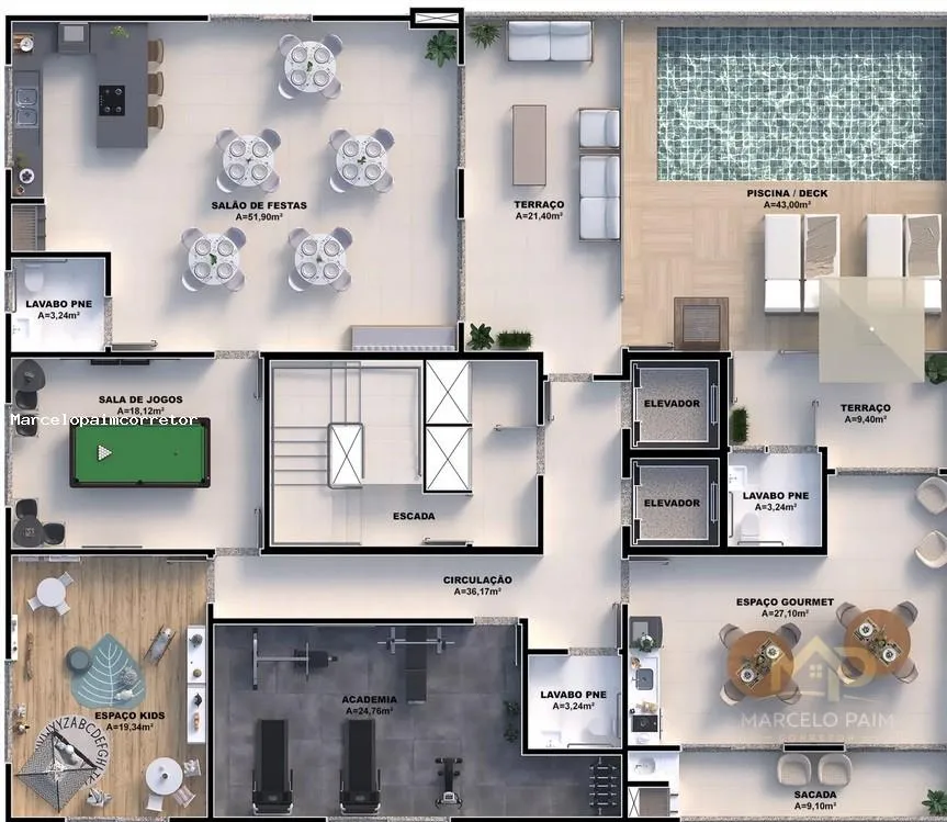 Apartamento para Venda em Palhoça, Pedra Branca, 3 dormitórios, 1 suíte, 2 banheiros, 1 vaga — foto 7