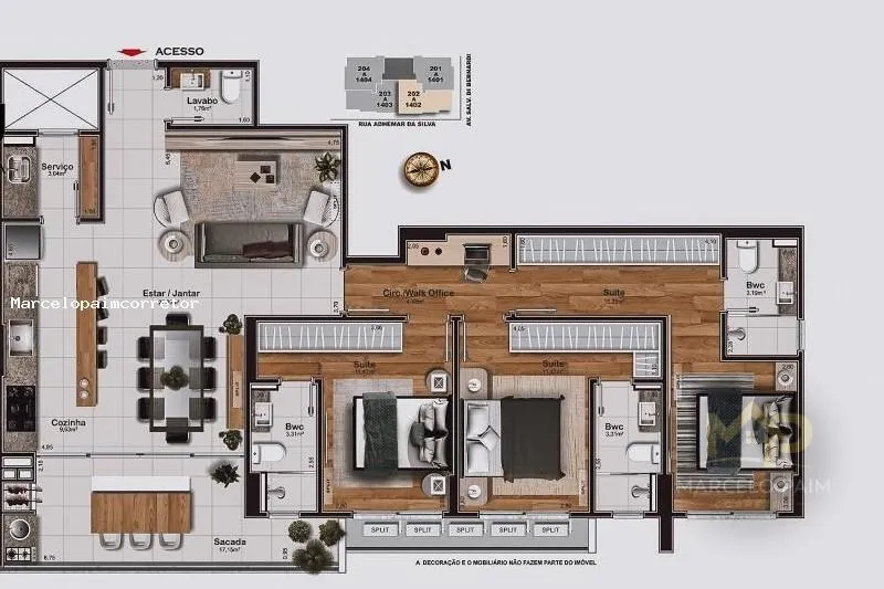 Apartamento para Venda em São José, Kobrasol, 3 dormitórios, 3 suítes, 4 banheiros, 2 vagas — foto 2