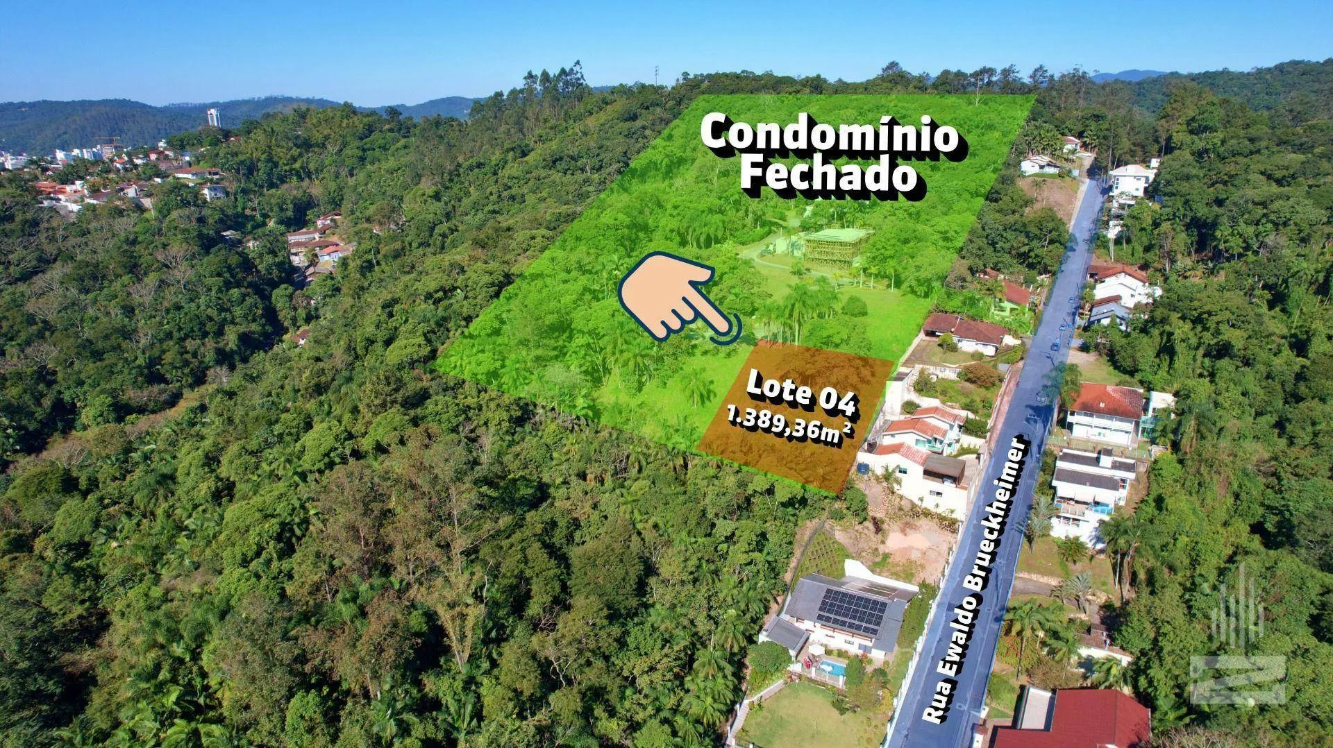 Espetacular Terreno às Venda em Condomínio Fechado com 1390m e Vista Incrível no bairro Velha em Blumenau - foto 1