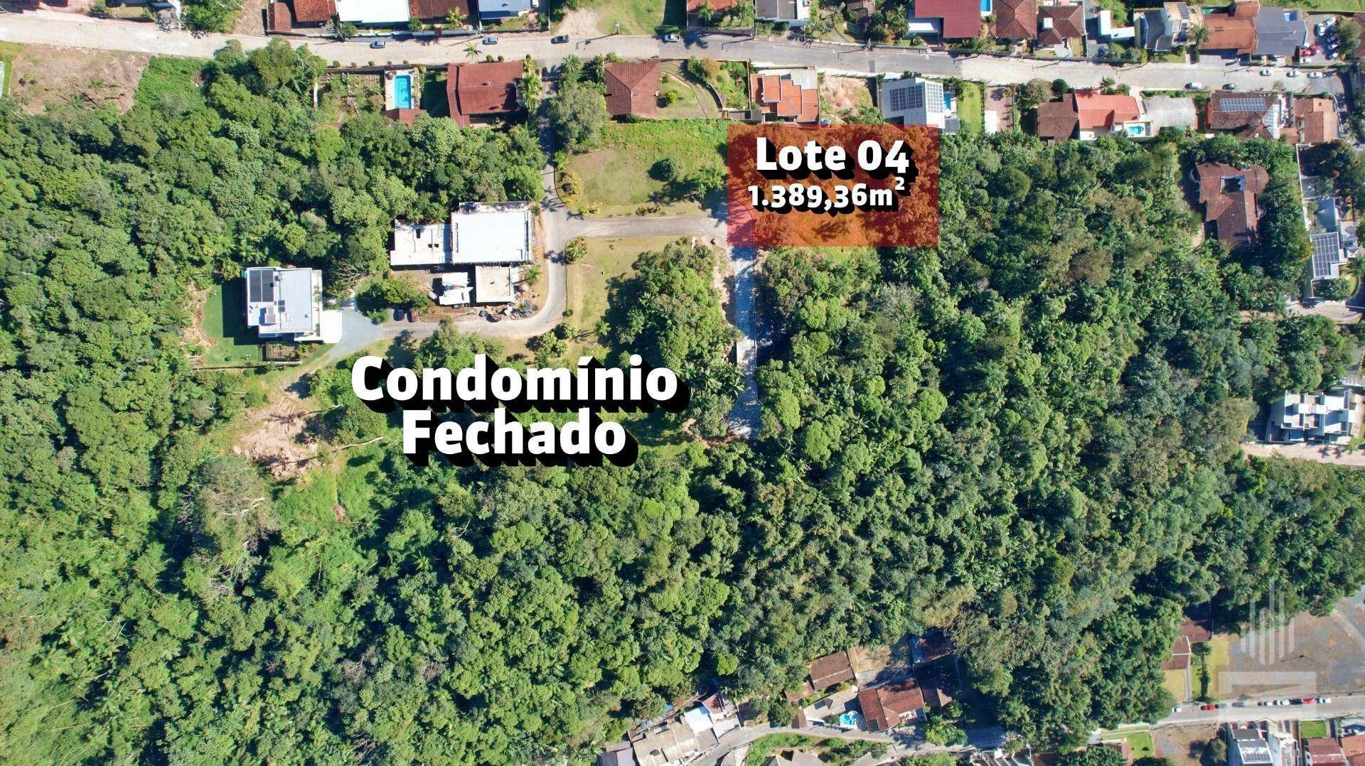 Espetacular Terreno às Venda em Condomínio Fechado com 1390m e Vista Incrível no bairro Velha em Blumenau — foto 2