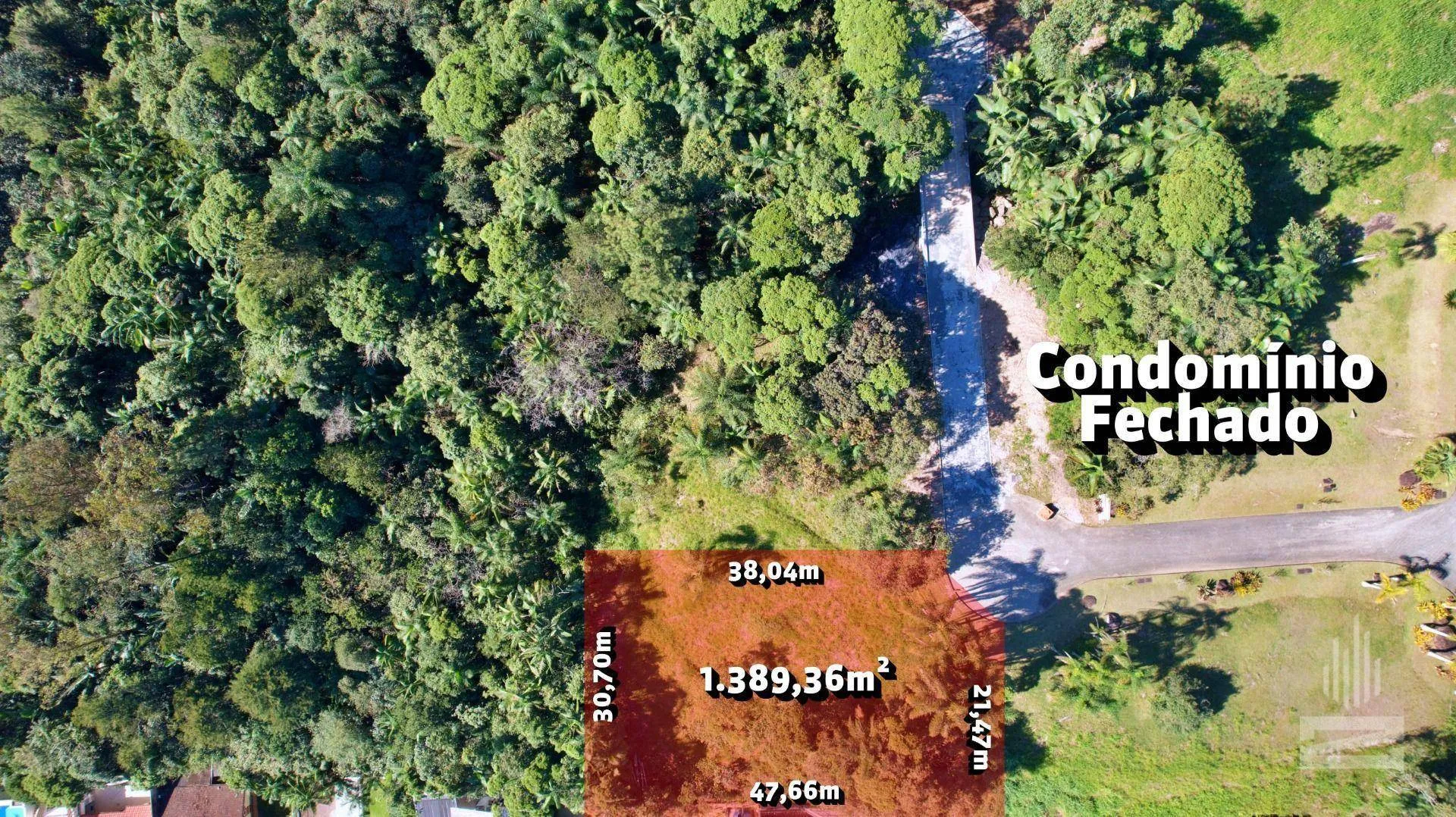 Espetacular Terreno às Venda em Condomínio Fechado com 1390m e Vista Incrível no bairro Velha em Blumenau — foto 3