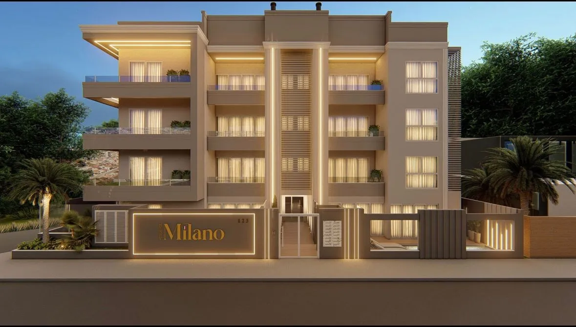 Apartamento com 2 suítes apenas 600m do mar em Balneário Piçarras - Empreendimento Milano Residence da Construtora Duomo Empreendimentos - foto 1