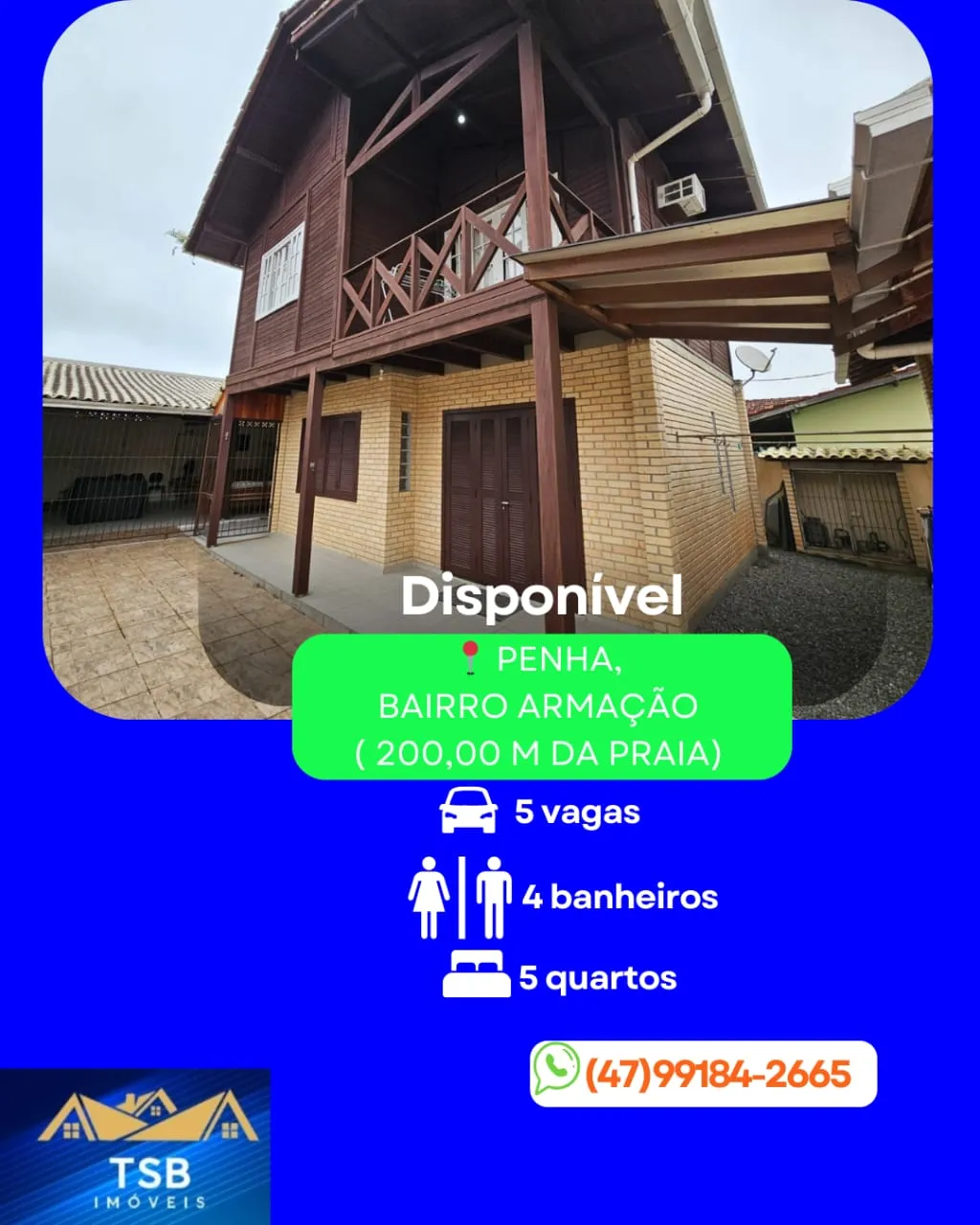 VENDO LINDA CASA NO LITORAL!!! - foto 1