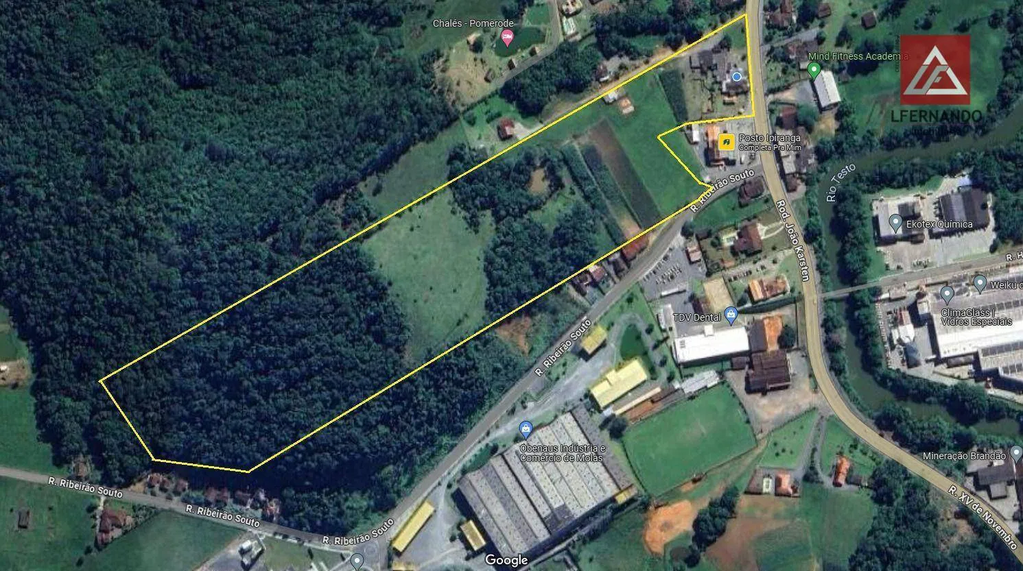 Terreno à venda, 84.645 m por R$ 10.500.000 - Testo Central - Pomerode/SC - foto 1