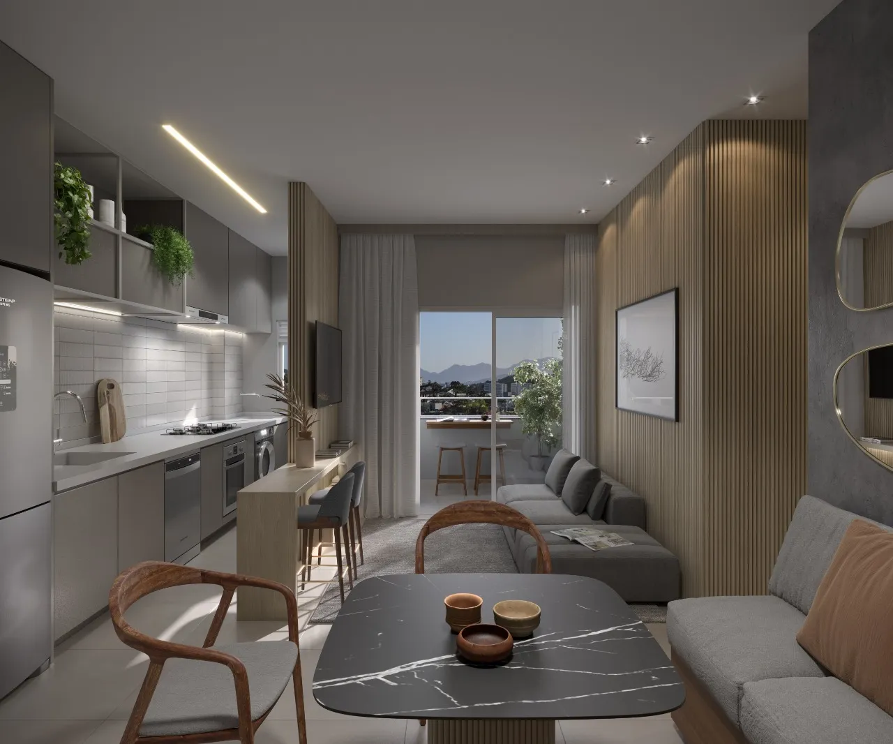 Apartamento com 1 suíte(s) mais 1 quarto(s) à venda no bairro Costa E Silva em Joinville, por R$394.900,03 — foto 2