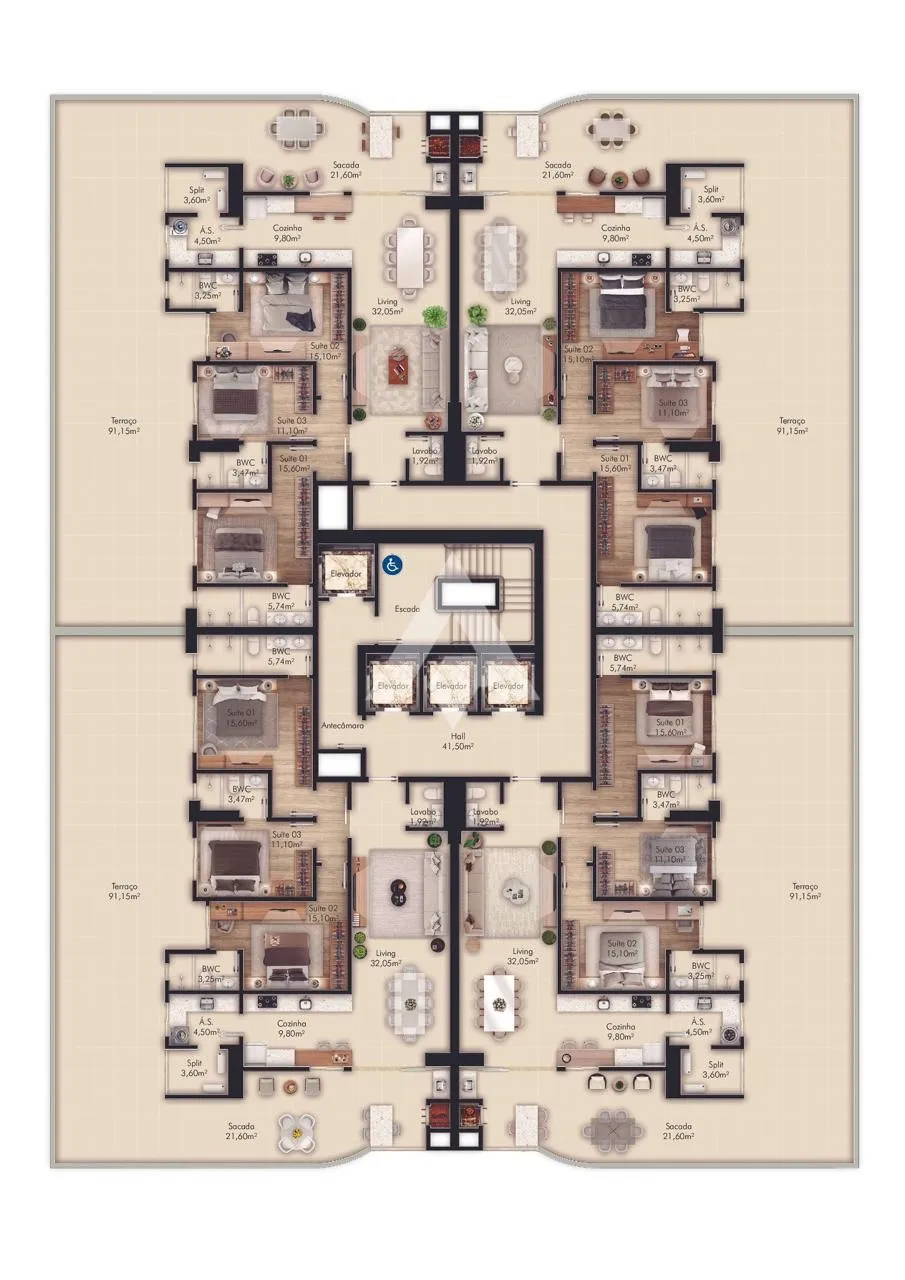 Apartamento com 3 suítes em Itapema — foto 3