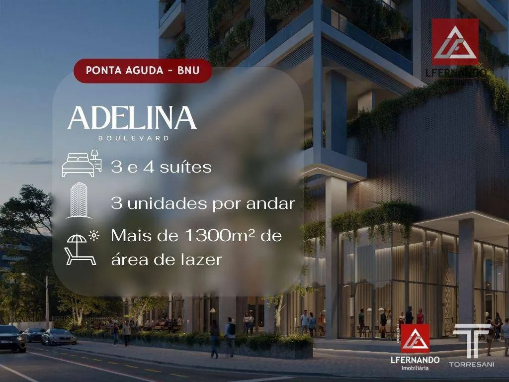 Apartamento com 3 suítes à venda, 136 m por R$ 1.695.000 - Ponta Aguda - Blumenau/SC — foto 2
