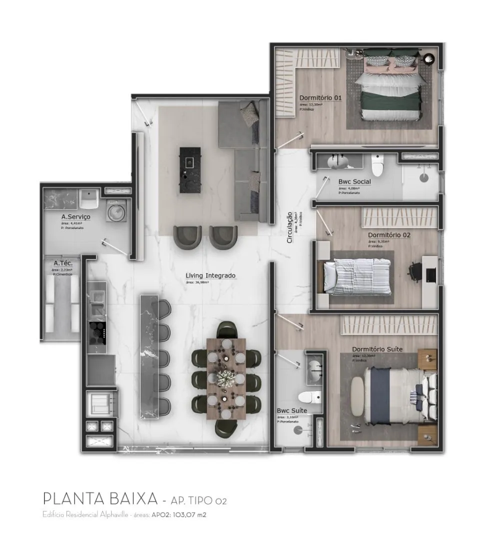 Apartamento com 3 dormitórios à venda por R$ 679.000 - Vorstadt - Blumenau/SC — foto 5