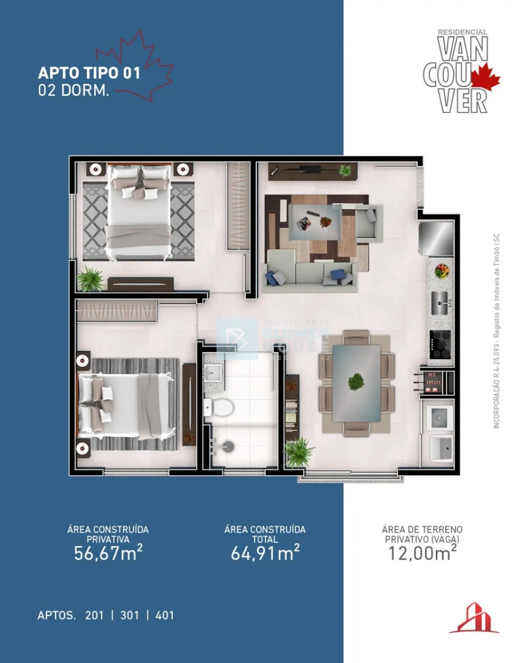 Apartamentos no bairro Araponguinhas em Timbó, excelente oportunidade para quem deseja adquirir um novo lar ou investir no mercado imobiliário! — foto 4