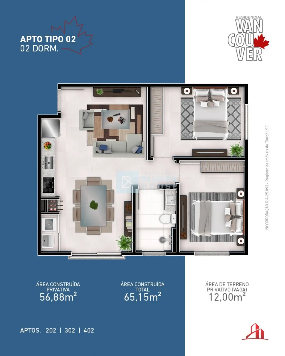 Apartamentos no bairro Araponguinhas em Timbó, excelente oportunidade para quem deseja adquirir um novo lar ou investir no mercado imobiliário! — foto 5