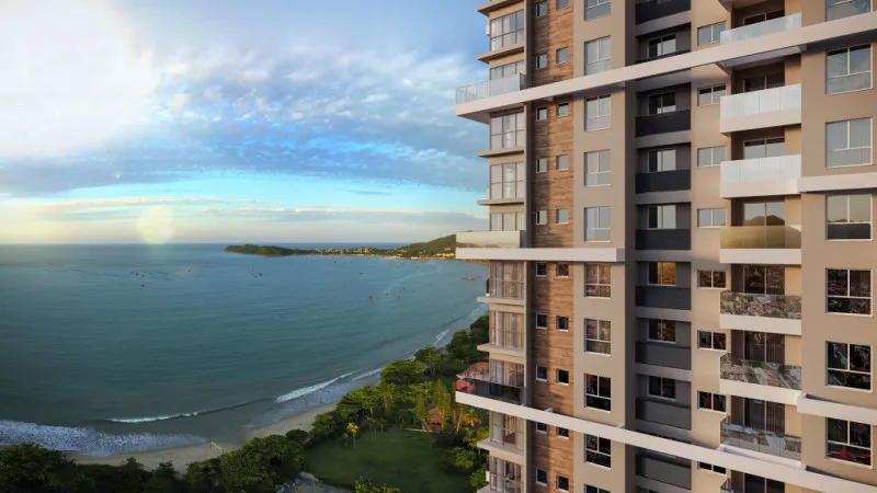 Apartamento frente mar e com vista permanente para uma das mais belas praias do litoral catarinense! — foto 2