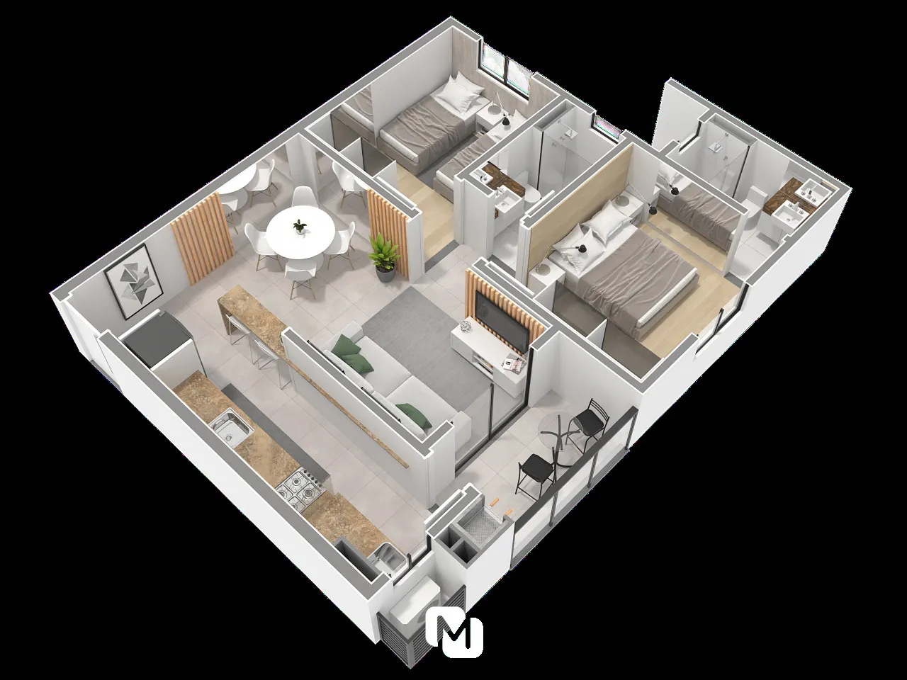 Apartamento com 2 Dormitórios (01 Suíte) no Bairro Escola Agrícola — foto 7
