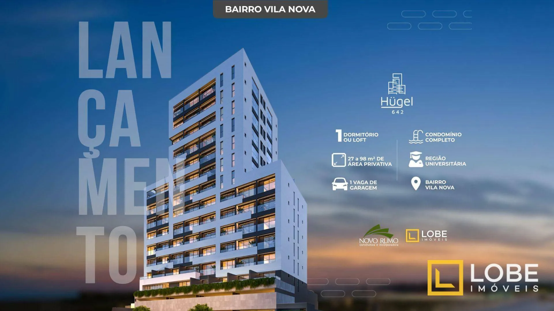 Loft com 1 dormitório à venda, 34 m por R$ 335.000,00 - Vila Nova - Blumenau/SC — foto 3