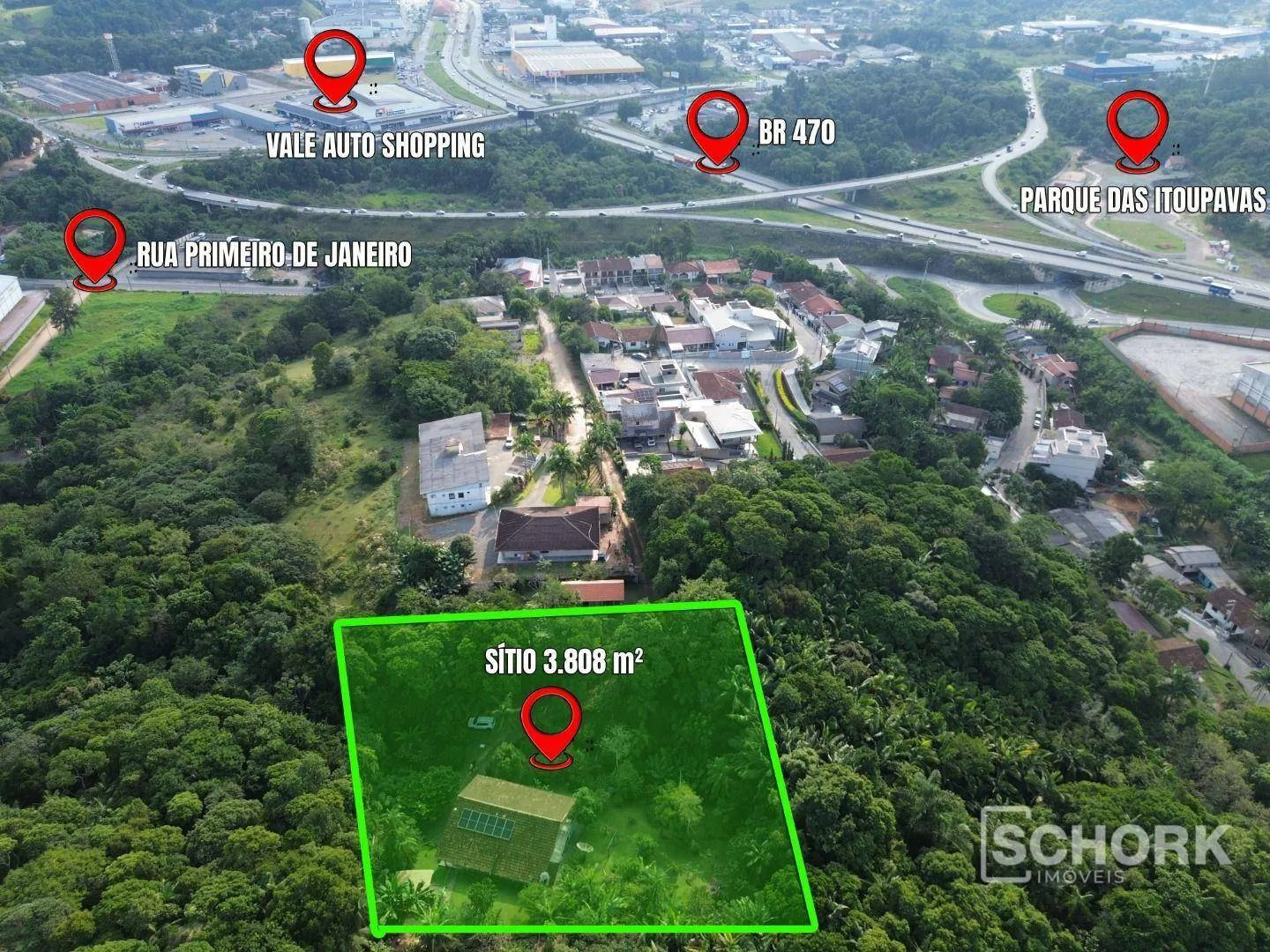 Sítio com 3 dormitórios à venda, 3808 m por R$ 750.000,00 - Fortaleza - Blumenau/SC - foto 1